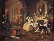 William Hogarth shortly after the wedding USA oil painting artist